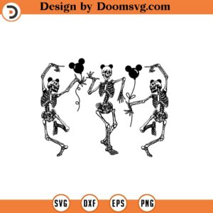 Dancing Skeletons Svg, Customize Gift Svg, Vinyl Cut File, Svg, Pdf, Jpg, Png, Ai Printable Design File, Png Eps Pdf Halloween svg