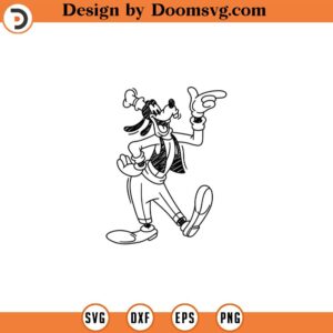 Classic Goofy Sketch SVG Retro Goofy SVG Mickey PNG Sublimation Design Cricut Cut File Printable Design Pdf Jpg Png Svg