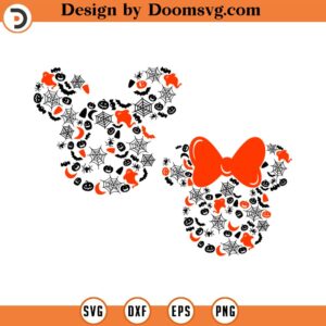 Bundle Magic Mouse Halloween Svg, Trick Or Treat Svg, Spooky Vibe Svg, Spider Pumpkin Svg, Halloween Svg, Png Files For Cricut Sublimation