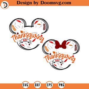 Bundle Happy Thanksgiving Svg, Thanksgiving Mouse, Fall Svg, Happy Fall Svg, Autumn Mouse Svg, Svg, Png Files For Cricut Sublimation