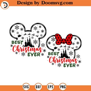 Bundle Best Christmas Ever Svg, Magic Castle Christmas Svg, Mouse Christmas Svg, Christmas Squad Svg, Christmas Svg Png Files For Cricut