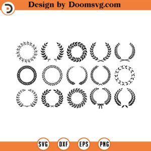 Wreath svg bundle, circle svg bundle, floral wreath svg, heart laurel wreath svg, wedding wreath svg, wreath monogram svg circle