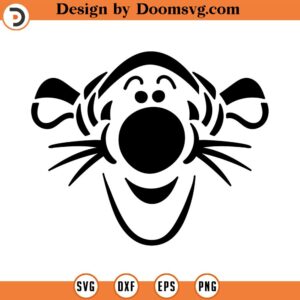 Tiger svg, winnie the pooh clipart, outline, cutting files, Tiger face svg, bear Png, shirt files for cricut and silhouette