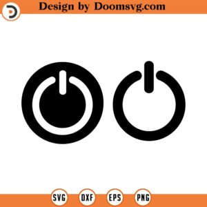 Power Button SVG, Power Silhouette, OnOff Button Svg, Power Symbol Svg, Power Icon Svg, Electric Switch Svg, Power Switch Svg