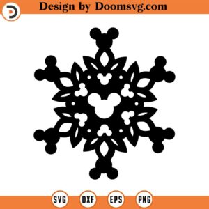 Mouse Snowflake svg, Snowflake, Snow, Mouse svg, Christmas png, dxf, jpeg, Digital Download, Cut File, Cricut, Silhouette