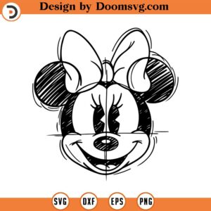 Mickey y Minniee Sketch svg, mickey svg, minnie mouse svg, print svg, sitckers svg, clipart, archivos de corte para silueta cricut