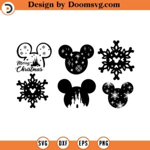 Mickeyears SVG Clipart snowflake svg disneyy clipart Princess SVG Disneyy svg Files for Cricut Silhouette Tumbler svg