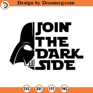 Join the dark side svg, Star Wars SVG, Darth Vader Silhouettes Svg, celebrity silhouette, famous people, Star Wars, Darth Vader svg