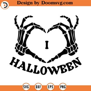 I love halloween svg, Spooky svg, Halloween Svg Bundle, svgpdfaiepspngjpgdxf Handdrawn clipart Cut Files Cricut Silhouette