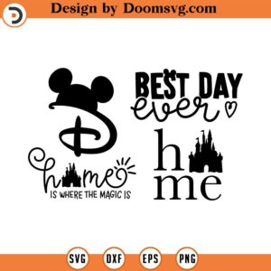 Home svg, Mickey mouse home svg, minnie mouse svg, print svg, png, clipart, cutting files for cricut silhouette