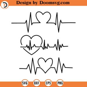 Heart Beat Tshirt Svg, Heartbeat svg bundle,Heart beat svg,Heartbeat Clipart,Healthcare,Nurse SVG,Cut Files Cricut Silhouette