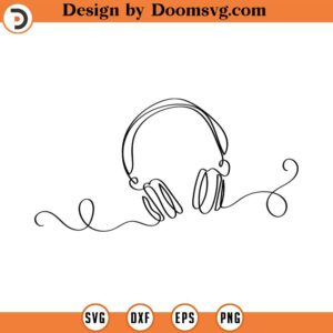 Headphones SVG Headphones Vector Headphones Clipart Headphones Cricut Headphones Cut File Earphones svg Music svg dxf eps png jpg