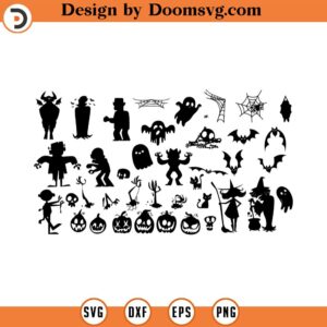 Halloween SVG Bundle, Pumpkin Face Svg Bundle, ghost svg, bat svg, halloween svg, pumpkin svg, Cut Files Cricut, Silhouette