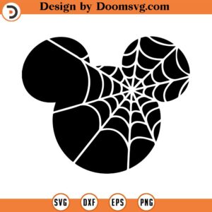 Halloween svg, Theme Park Cut File, halloween castle svg, Mouse PNG, bat svg, orlando vacation, Halloween Spider Web Micke svg