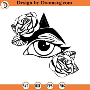 Flower Eye Svg, Floral Eyeball Svg, Floral woman eye Svg,Girl eyelashes, svg, floral eyes makeup sign shirt, Eye with flower svg