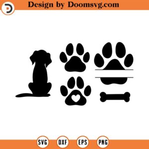 Dog SVG dog clipart Dog Paw Svg Paw SVG Animal Paw Svg Animal Svg Dog Paw Paw Print Animal Print Cut Files for Cricut Silhouette