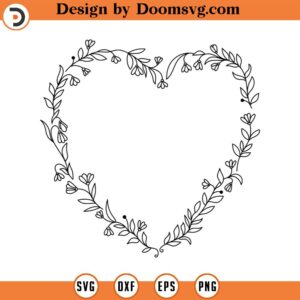 Doodle Heart SVG heart clipart Self Love Svg Heart SVG Sketch Handdrawn clipart valentine's day svg Cut Files Cricut Silhouette