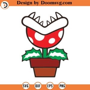 Super Mario Piranha Plant 2 - 2024 - Silhouettes Digital Download, SVG, PNG, Cricut, Silhouette Cut File, Vector Instant Download