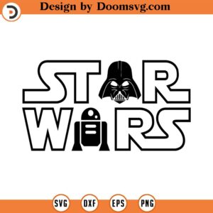 Star Wars, Darth, R2D2, 2024 - Silhouettes Digital Download, SVG, PNG, Cricut, Silhouette Cut File, Vector Instant Download