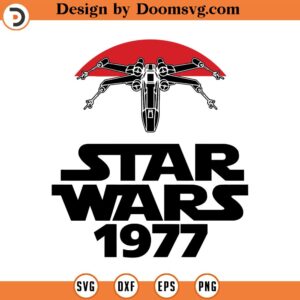 Star Wars 1977, 2024 - Silhouettes Digital Download, SVG, PNG, Cricut, Silhouette Cut File, Vector Instant Download