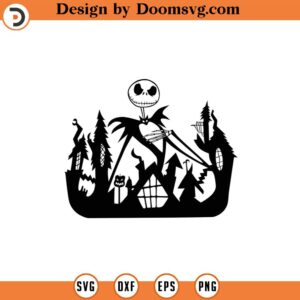 Nightmare Before Christmas, Jack's House 1 Silhouettes Digital Download, svg, png, Cricut, Silhouette Cut File, Instant Download