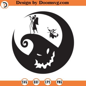 Nightmare Before Christmas, Jack Skellington Sally - Silhouettes Digital Download, svg, png, Cricut, Silhouette Cut File, Instant Download