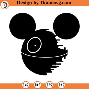 Mouse Death Star Ears, Mickey Ears, 2024 - Silhouettes Digital Download, SVG, PNG, Cricut, Silhouette Cut File, Vector Instant Download