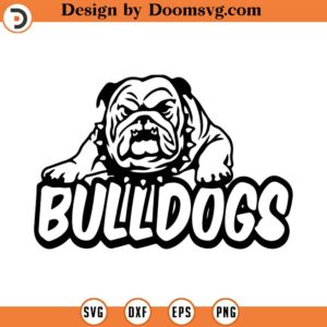 Bulldogs Svg Bundle, Bulldogs Football Team SVG, Bulldog Svg, Sports Svg, School Mascot Svg, Svg files for cricut, Clipart, Instant Download