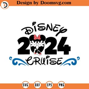 2024 Minnie Disney Cruise - Color Digital Download, SVG, PNG, Cricut, Silhouette Cut File, Vector Instant Download