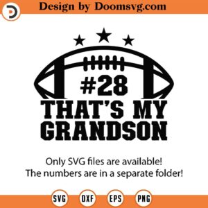 That's My Grandson Svg, My Grandson Svg, Football Grandson Svg, Football Grandparents Svg, Grandson Football Svg