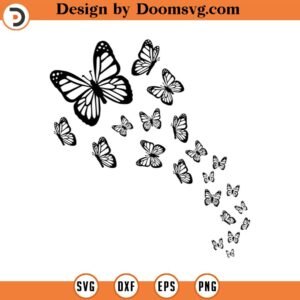 Butterfly Swarm SVG, Butterfly SVG File, Layered Butterfly SVG, Butterfly Svg for Cricut, Butterfly Clipart, Butterflies Svg